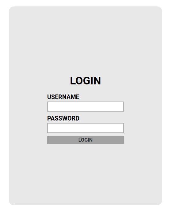 admin login page