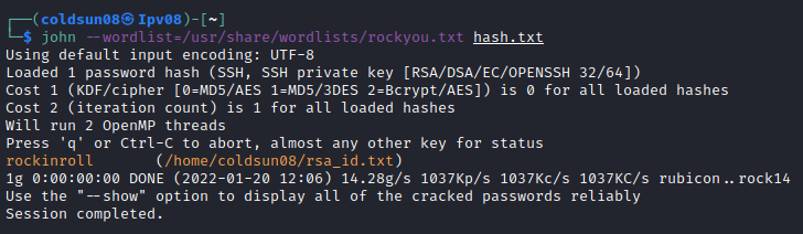 John RSA_id cracking