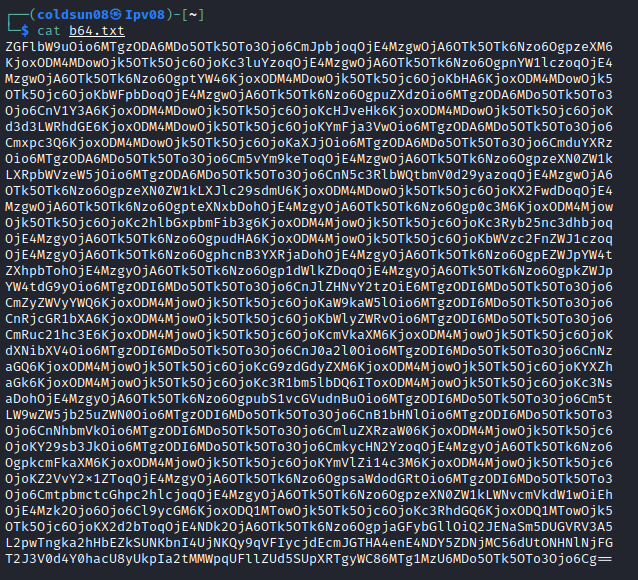 b64 text file
