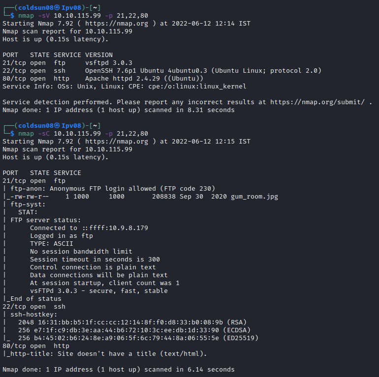 nmap scan