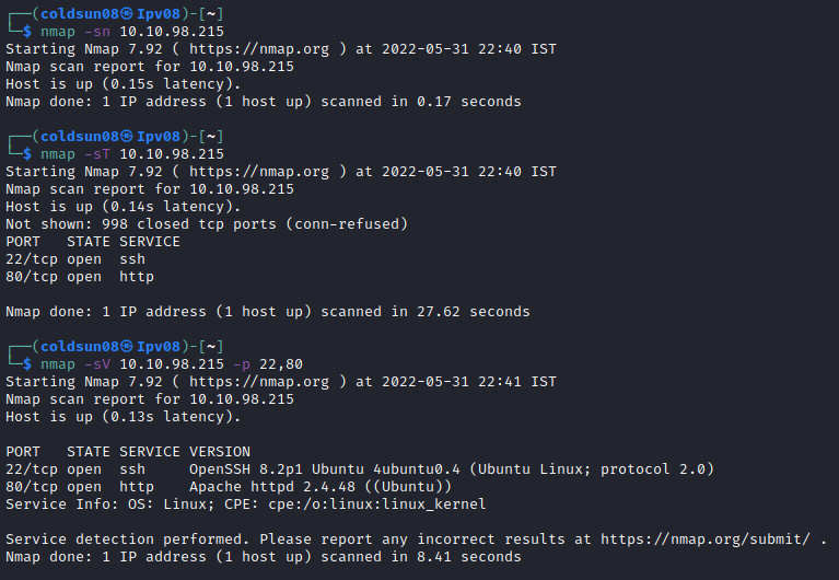 nmap scan