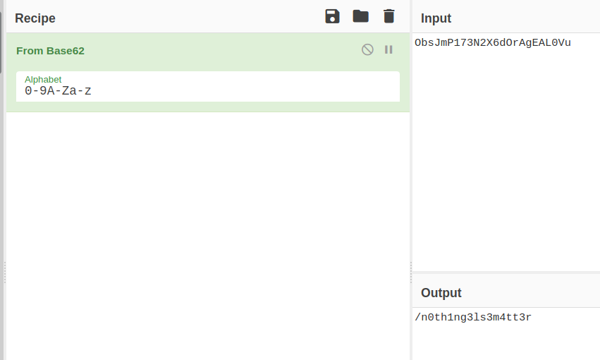 base62 encoded string