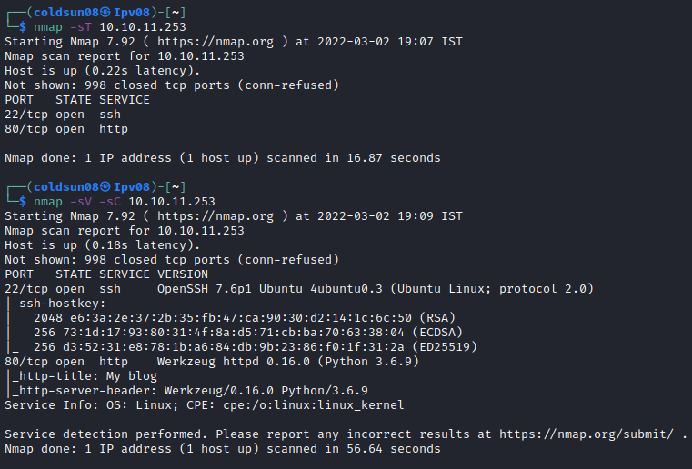 nmap scan