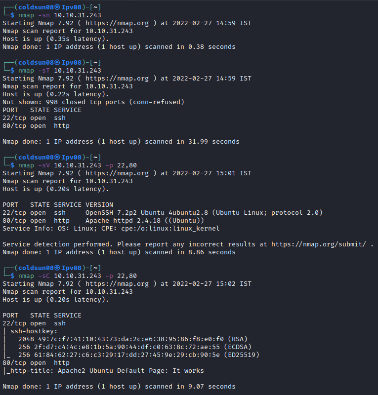 nmap scan