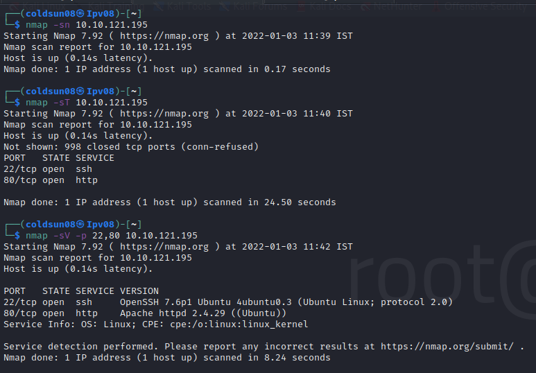 nmap scan