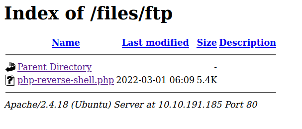 shell in ftp