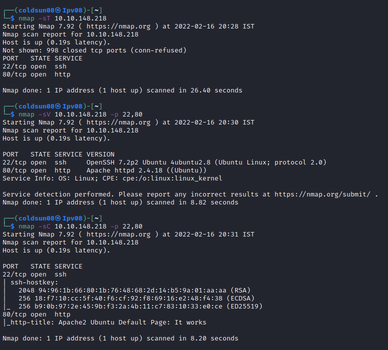 nmap scan