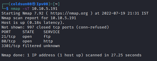 nmap scan